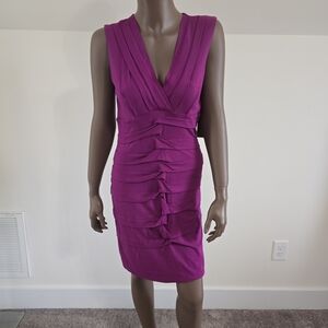 Nicole Miller Plum Sleeveless Dress